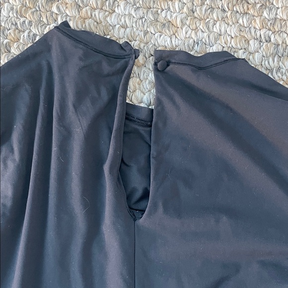 SKIMS Fits Everybody Long Sleeve Catsuit Bodysuit Unitard – Black – Medium - Picture 6 of 7